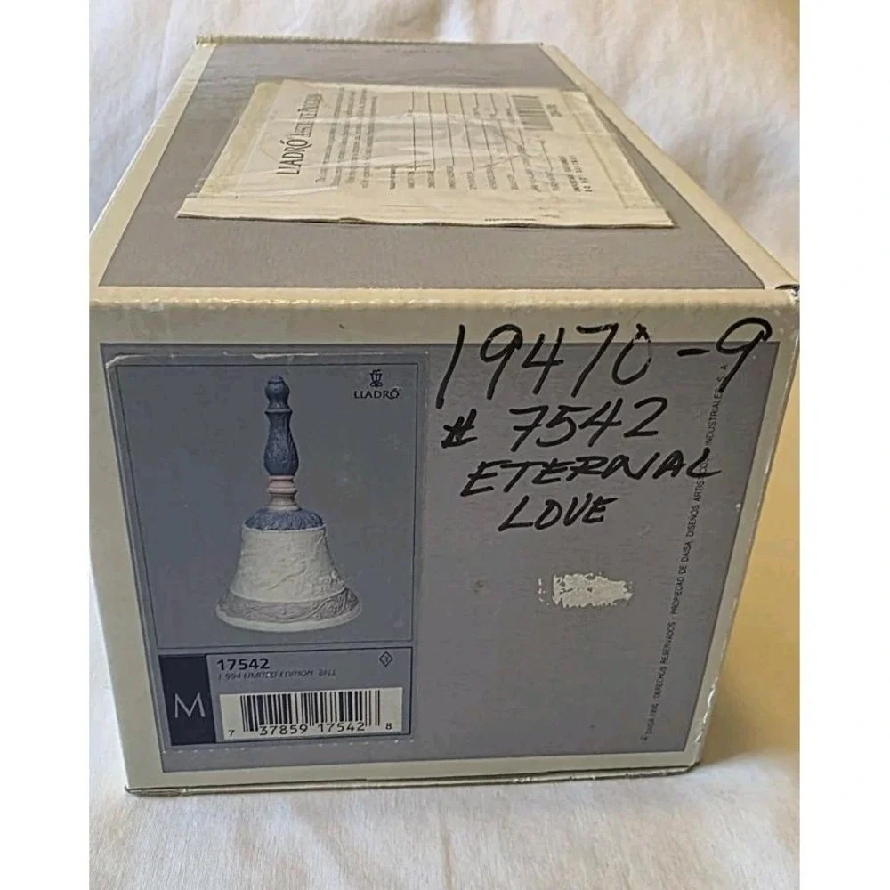 Lladro‎ Eternal Love Bell #17542 Limited Edition 1994 W BOX LARGE